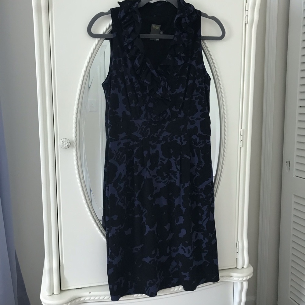 Taylor Ruffle Neckline Dress